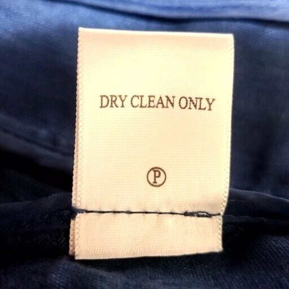 Coldwater Creek Linen Celebrate Your Spirit Size 12 Blue Button Front Jacket - Picture 13 of 16